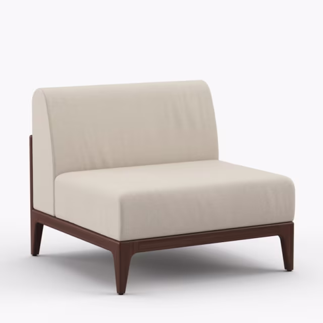 Jensen Outdoor Mix Armless Outdoor Sectional Unit Replacement Cushion