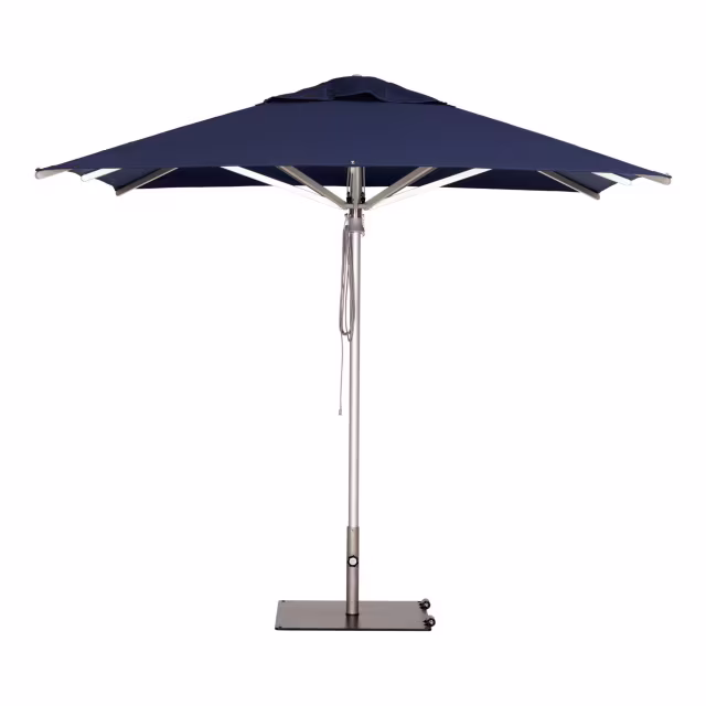 Woodline Shade Solutions Elegance 11.5' Square Aluminum Market Patio Umbrella