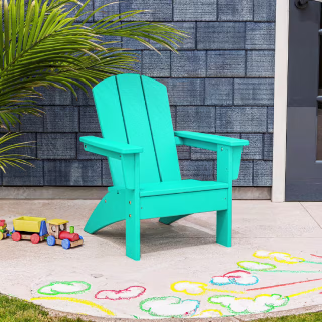 Polywood Nautical Kids Adirondack Chair