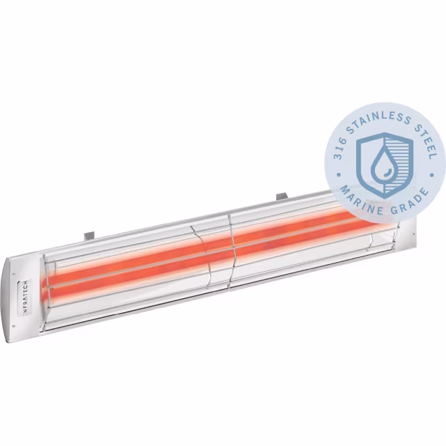 Infratech CD-Series 33" Marine Grade Dual Element Wall Mount Electric Patio Heater - 3000 Watt