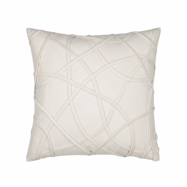 Elaine Smith 20" x 20" Illusion Ivory Sunbrella Outdoor Pillow
