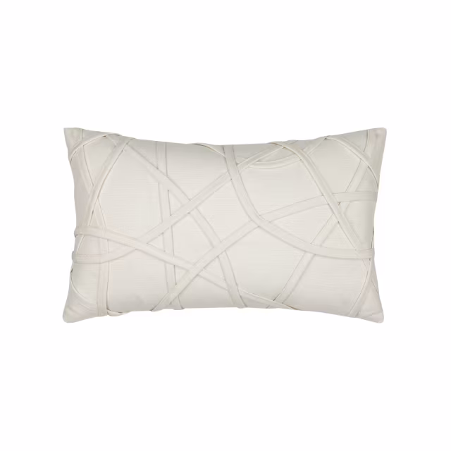 Elaine Smith 20" x 12" Illusion Ivory Sunbrella Outdoor Pillow