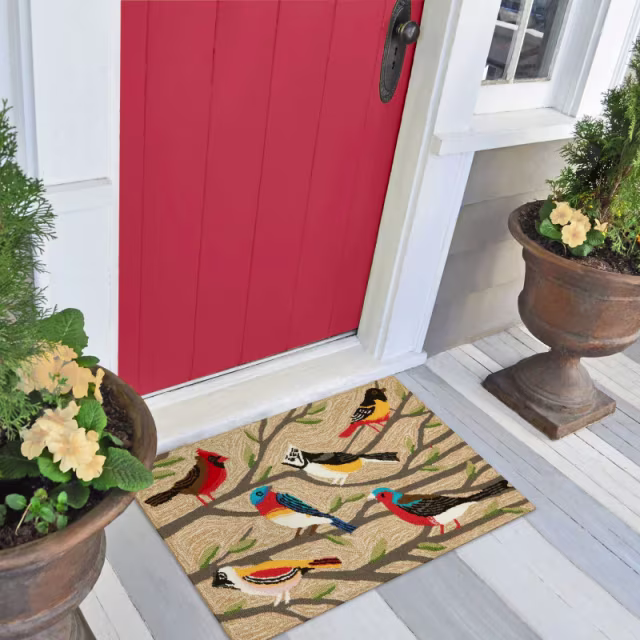 Trans-Ocean Frontporch Birds Indoor/Outdoor Doormat