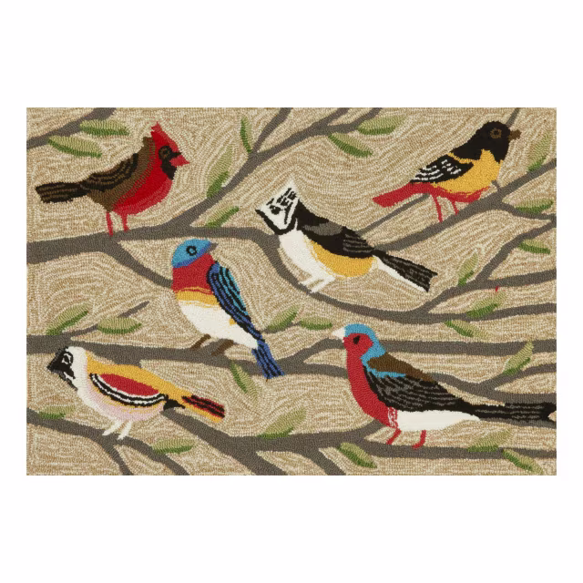 Trans-Ocean Frontporch Birds Indoor/Outdoor Doormat
