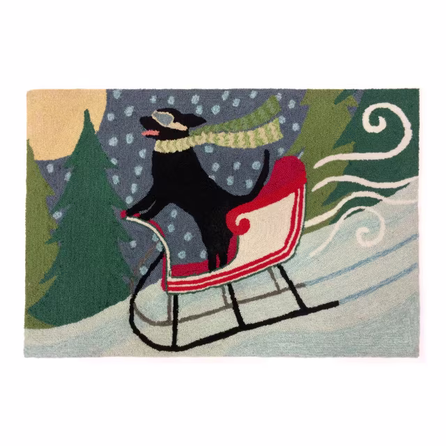 Trans-Ocean Frontporch Sledding Dog Indoor/Outdoor Doormat