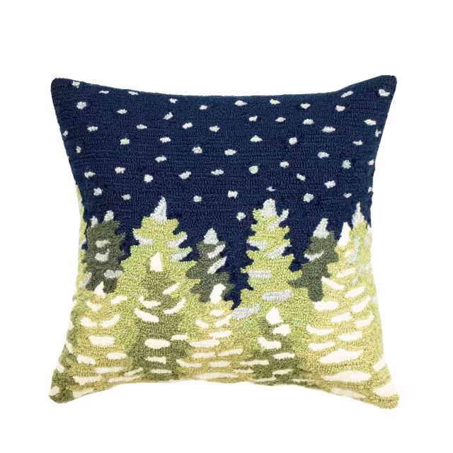 Trans-Ocean 18" x 18" Frontporch Let It Snow Indoor/Outdoor Pillow
