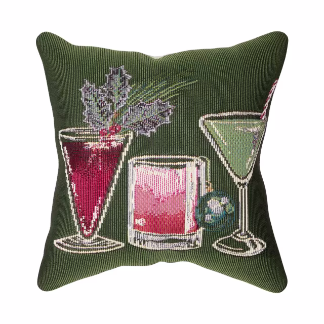 Trans-Ocean 18" x 18" Marina Let's Get Jolly Indoor/Outdoor Pillow