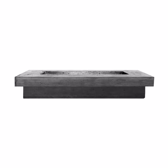 Prism Hardscapes Elevate 80" Rectangular Concrete Gas Fire Table Protective Cover