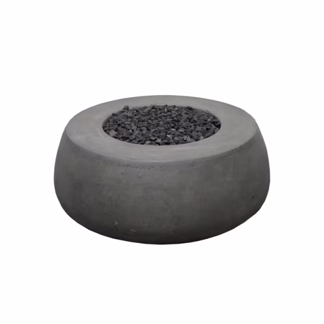 Prism Hardscapes Dune Round 42" Concrete Gas Fire Bowl Protective Cover