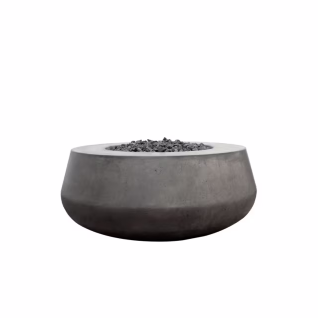 Prism Hardscapes Oasis Round 42" Concrete Gas Fire Bowl Protective Cover