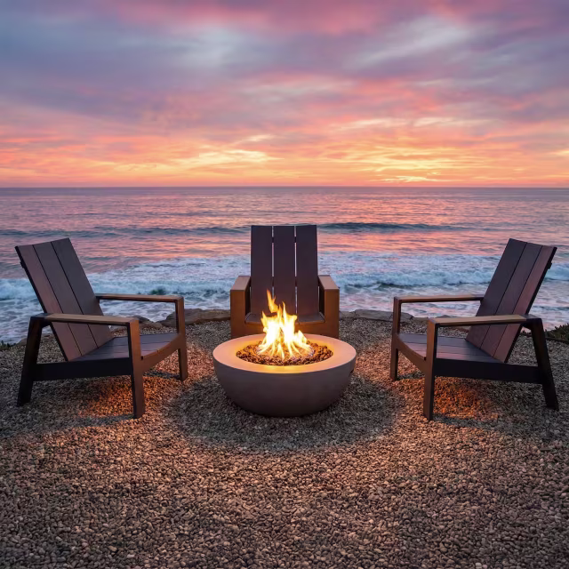 POVL Outdoor Trio Aluminum Adirondack Chair