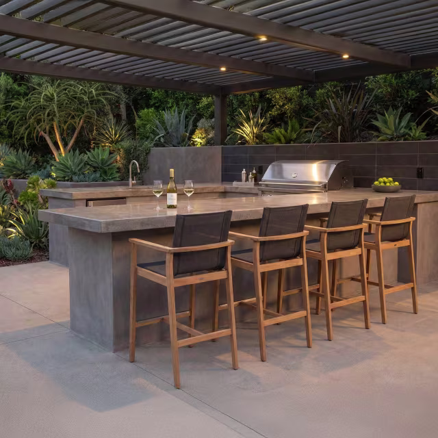 POVL Outdoor Menlo Sling Counter Armchair