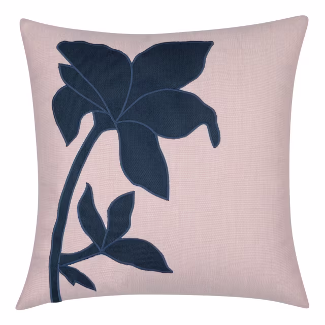 Elaine Smith 22" x 22" Botanica Blush Sunbrella Outdoor Pillow