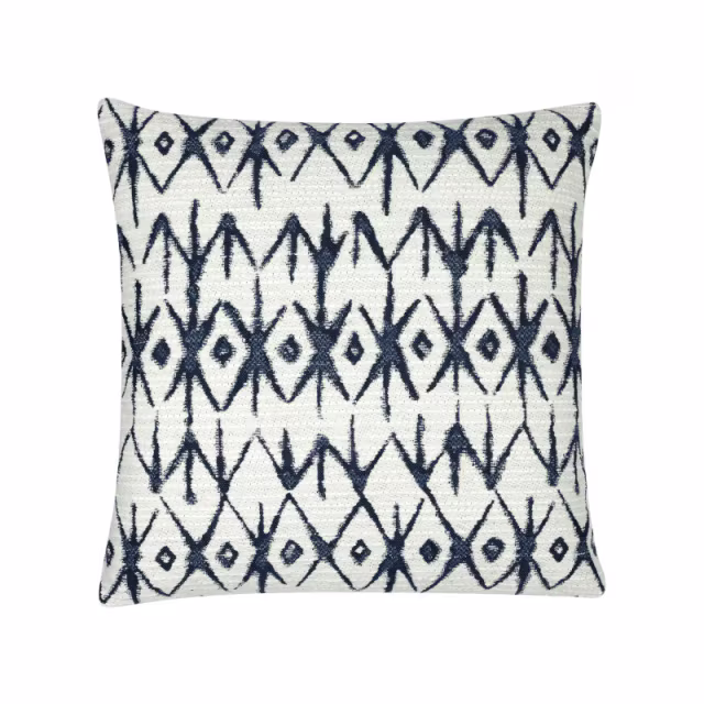 Elaine Smith 20" x 20" Ritual Indigo Sunbrella Outdoor Pillow