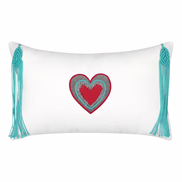 Elaine Smith 20'' x 12'' Wild Heart Sunbrella Outdoor Pillow