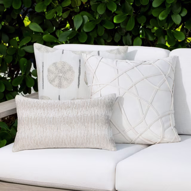 Elaine Smith 20'' x 12'' Progress Sand Sunbrella Outdoor Pillow