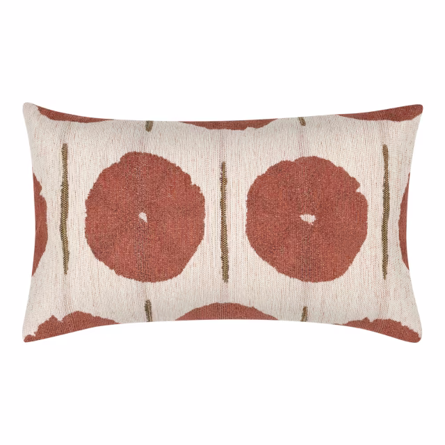 Elaine Smith 20'' x 12'' Solstice Papaya Sunbrella Outdoor Pillow