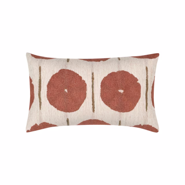 Elaine Smith 20'' x 12'' Solstice Papaya Sunbrella Outdoor Pillow