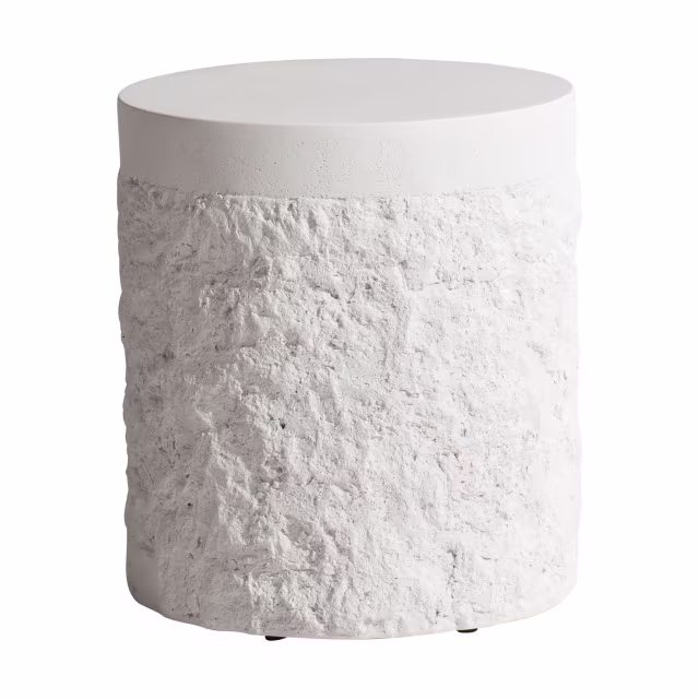 Bernhardt Exteriors Pismo 16" Stonecast Round Accent Table