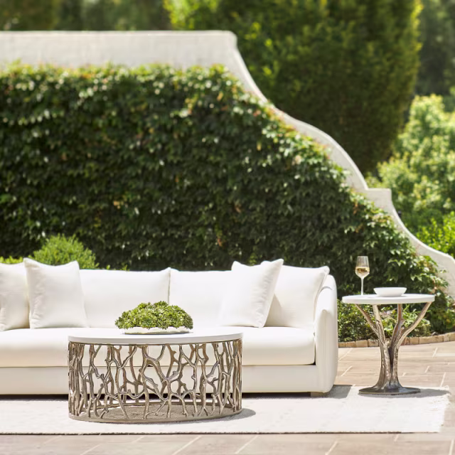 Bernhardt Exteriors Cyprus 24" Cast Aluminum Side Table