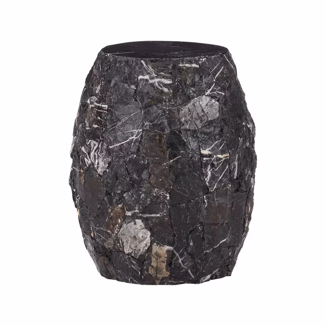 Bernhardt Exteriors Tambora 15.5" Stone Round Accent Table