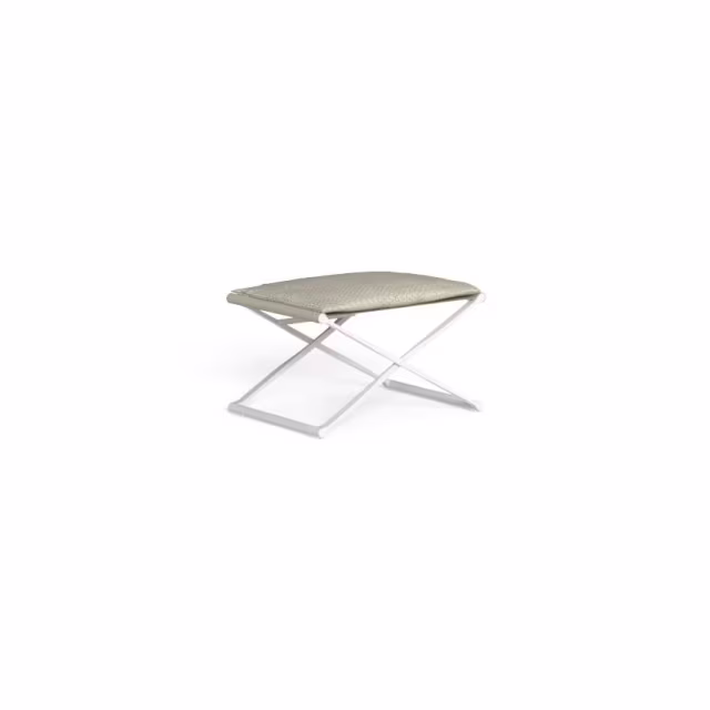 Talenti Riviera Folding Aluminum Ottoman