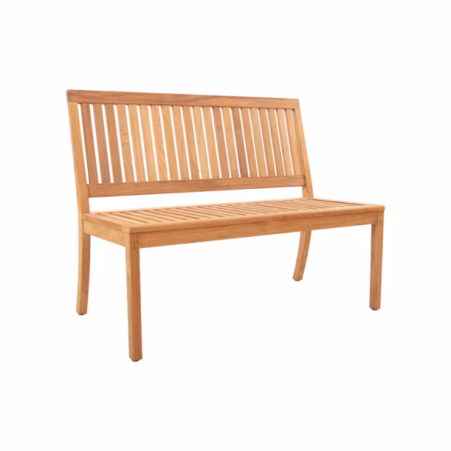 POVL Outdoor Calera 46" Armless Teak Dining Bench Protective Cover