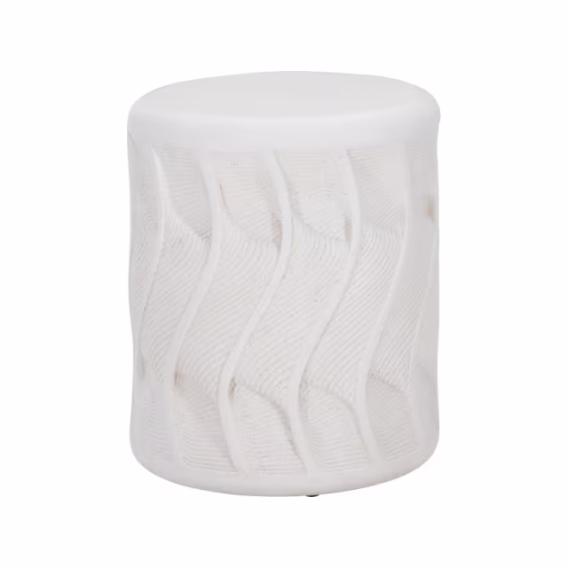 Bernhardt Exteriors Coquille 15" Stonecast Round Accent Table Protective Cover