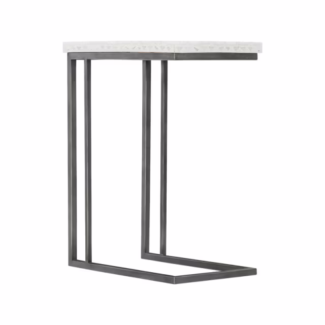 Bernhardt Exteriors Sausalito 20" Terrazzo Cantilevered Side Table Protective Cover