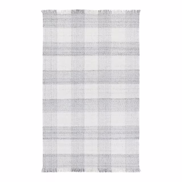 Jaipur Living Respite Truce Grey Plaid Indoor/Outdoor Rug