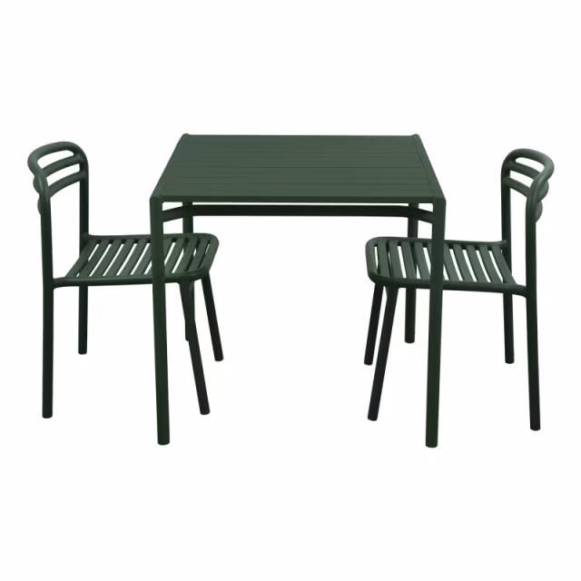 Cane-line Bliss 3-Piece Square Bistro Patio Dining Set With Side Chairs