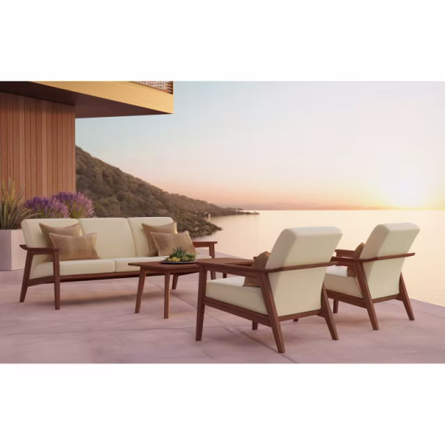 Jensen Outdoor Tempo Ipe Wood Sofa