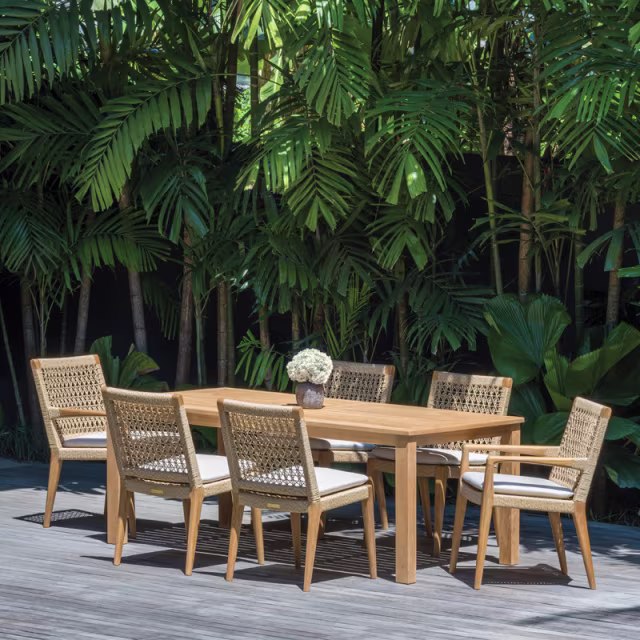 Kingsley Bate Barcelona Woven Dining Side Chair