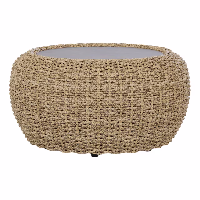 Jensen Outdoor Velo 25" Woven Round Side Table