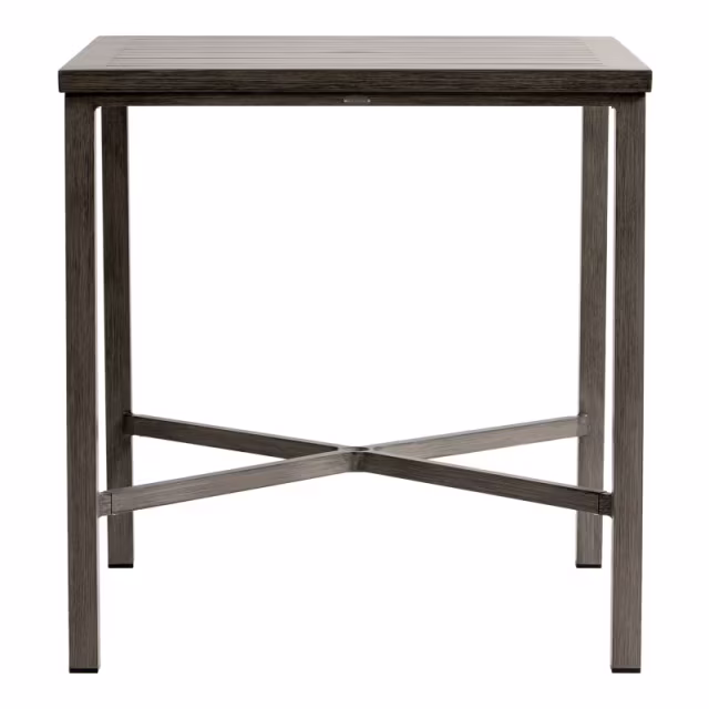 Ratana Canbria 39.5" Aluminum Square Bar Table