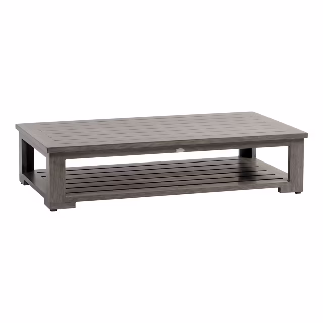 Ratana Cubo 52" Aluminum Rectangular Coffee Table
