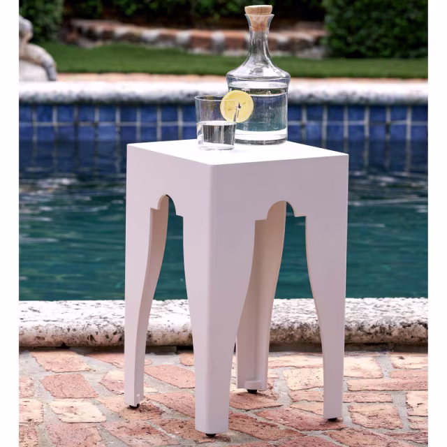 Lane Venture Lyra 12" Aluminum Square Accent Table