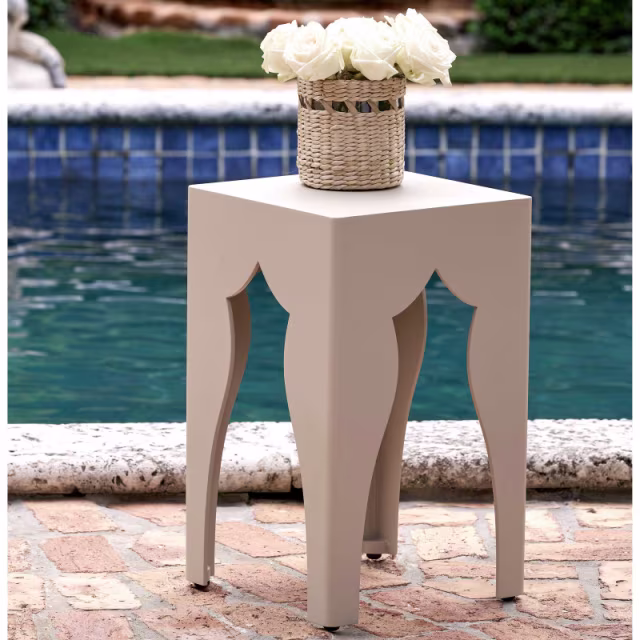 Lane Venture Quinn 12" Aluminum Square Accent Table