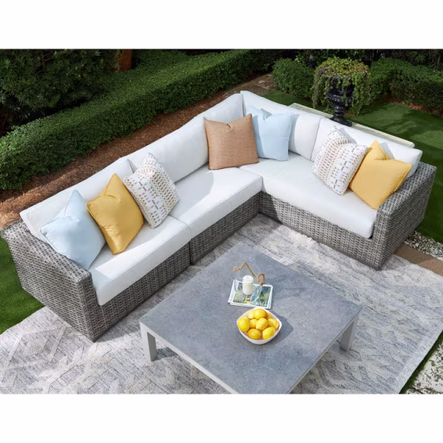 Lane Venture Hyannis Wicker Armless Outdoor Sectional Unit