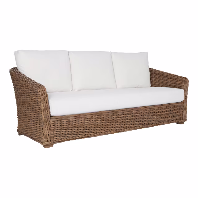 Lane Venture Tamandayu Wicker Sofa with Bench Cushion