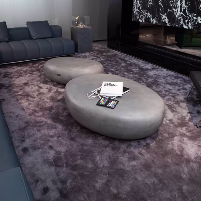 Elementi Home Hawaii 48" GFRC Pebble Coffee Table