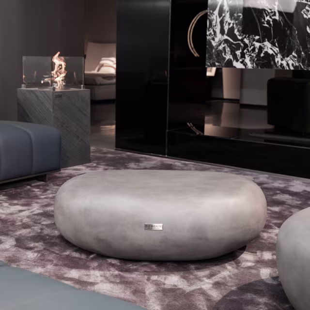 Elementi Home Hawaii 40" GFRC Pebble Coffee Table