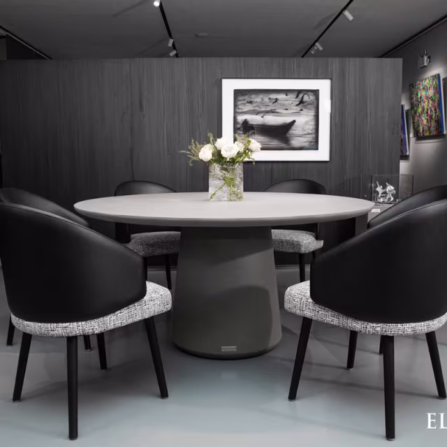 Elementi Home Rio 60" GFRC Round Dining Table