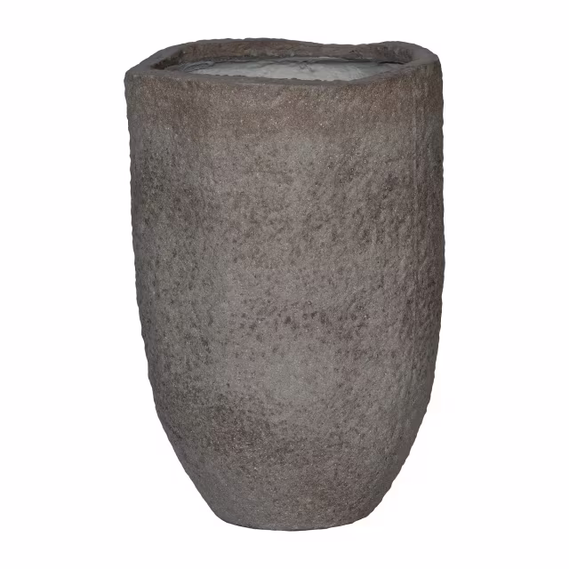 Pottery Pots Mountain 15" Mt. Hayes Round Ficonstone Planter Pot
