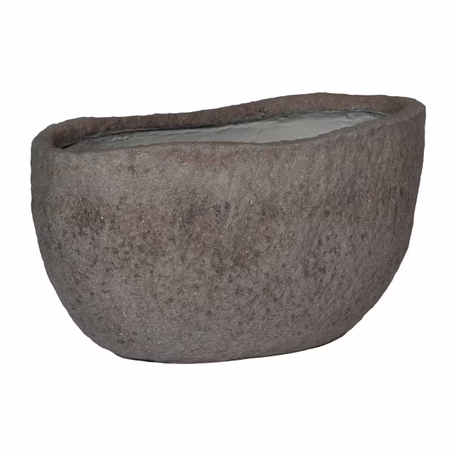 Pottery Pots Mountain 24" Mt. Hunter Oval Ficonstone Planter Pot