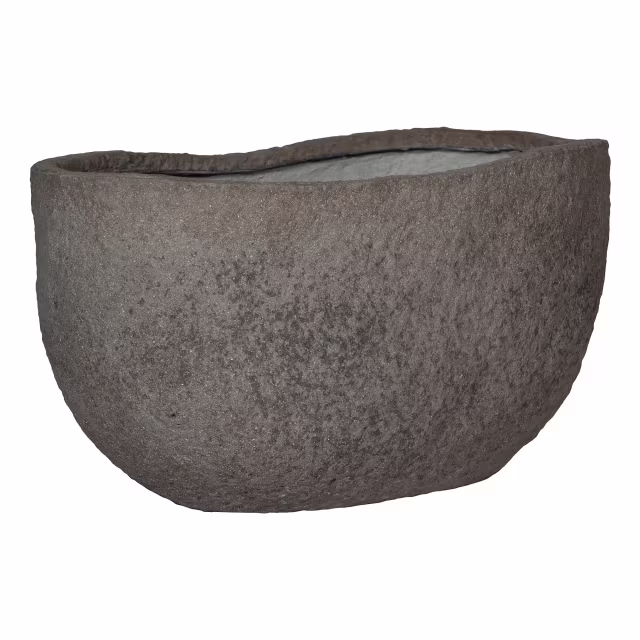 Pottery Pots Mountain 31.5" Mt. Hunter Oval Ficonstone Planter Pot