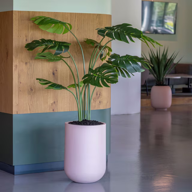 Pottery Pots 59" Faux Monstera Plant