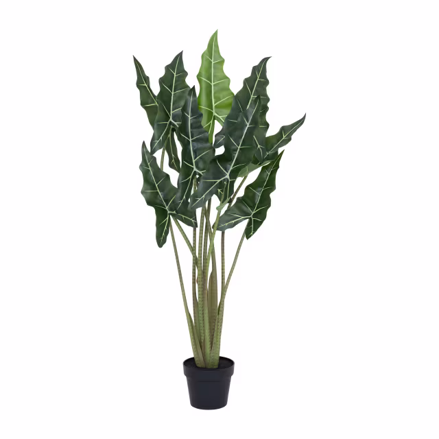 Pottery Pots 47" Faux Alocasia Taro Plant