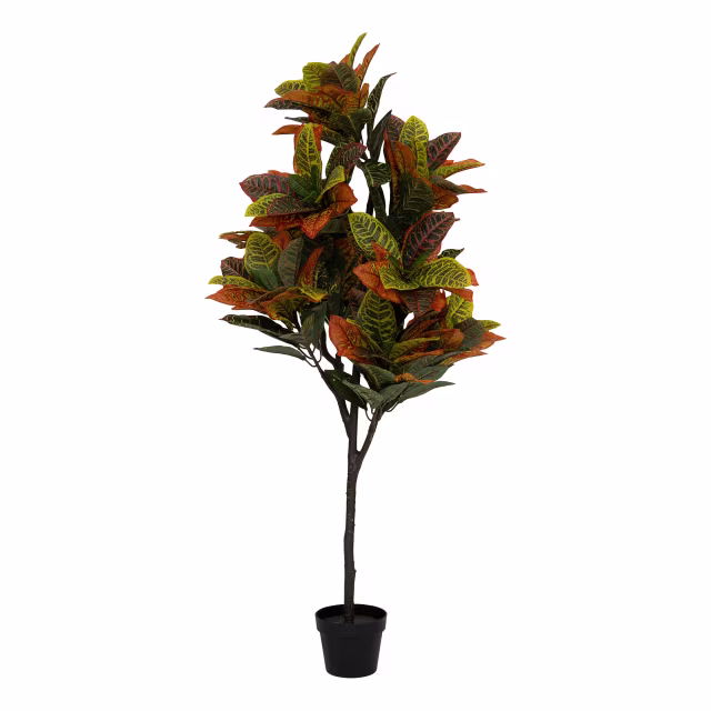 Pottery Pots 59" Faux Codiaeum Plant