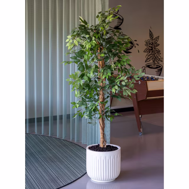 Pottery Pots 47" Faux Ficus Tree